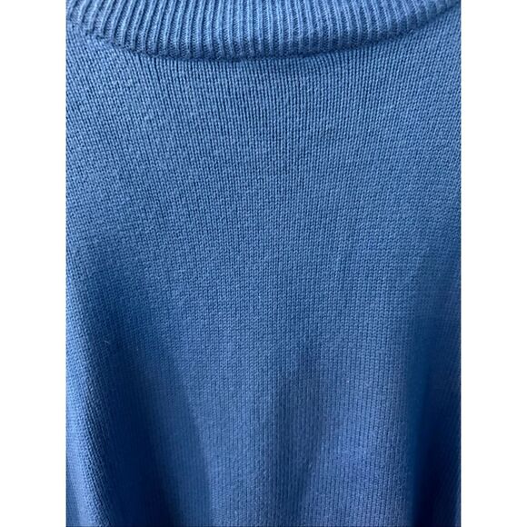 Talbots Royal Blue Textured Mock Neck Sweater sz 2X EUC - Picture 6 of 7